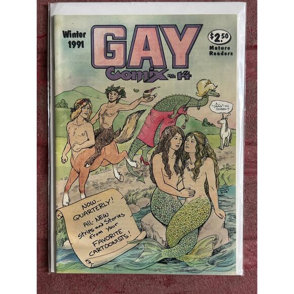 Gay Comix #14 & 24 (1991-96 Bob Ross) Lot of 2 - 1 KEY ISSUE - THE MAXX KEITH - Picture 2 of 3